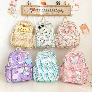 ZEEMIN Portable Fashionable Schoolbag: My Melody & Hello Kitty Sanrio Student Backpack