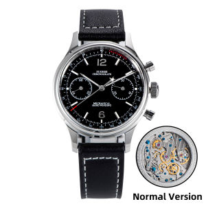 Sugess 1963 Pilot Watch Men Mechanical Chronograph Panda Wristwatch Air Force Sapphire Waterproof for Seagull Movement ST1901 v3