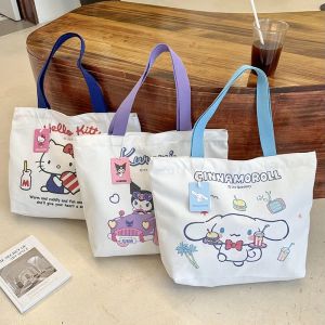 ZEEMIN Halloween Christmas Sanrio Hello Kitty Cinnamoroll Shoulder Bag Large Capacity Kawaii Japanese Cute Girl Heart Student Commuting Out Handbag Leisure