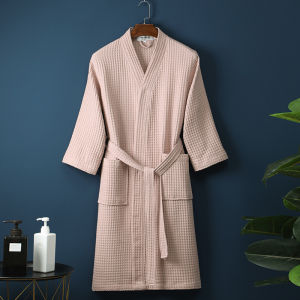 Men Women 100% Cotton Terry Bathrobe Suck Water Towel Sleepwear Spa Hotel Long Bath Robe Kimono Plus Size Dressing Gown Lovers