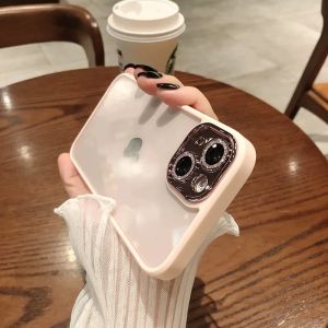 Luxury Glitter Diamond Transparent Case For iPhone 16 15 14 13 12 11 Pro Max Plus Protection Shockproof Bumper Cases Cover