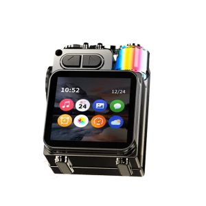 Bluetooth Speaker Smart Touch Screen Mini Portable Audio Player Wireless Handsfree Call MP3 Music Box Support TF Play APP Contro