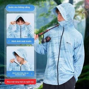 jiadiaoni | Áo Bảo Vệ Chống Nắng Chống Muỗi Nam Chất Liệu Lụa Băng
