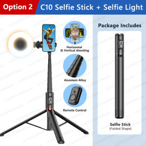 Selfie Stick with Wireless Bluetooth Remote Portable 72 Inch Aluminum Alloy Selfie Stick Phone Tripod for iOS Android Cellphone