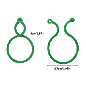 50Pcs Buckle Vine Tying Clips Ring Fixing Bracket Garden Plant Holder Tools Garden Decorations Plant Climbing Wall Clips