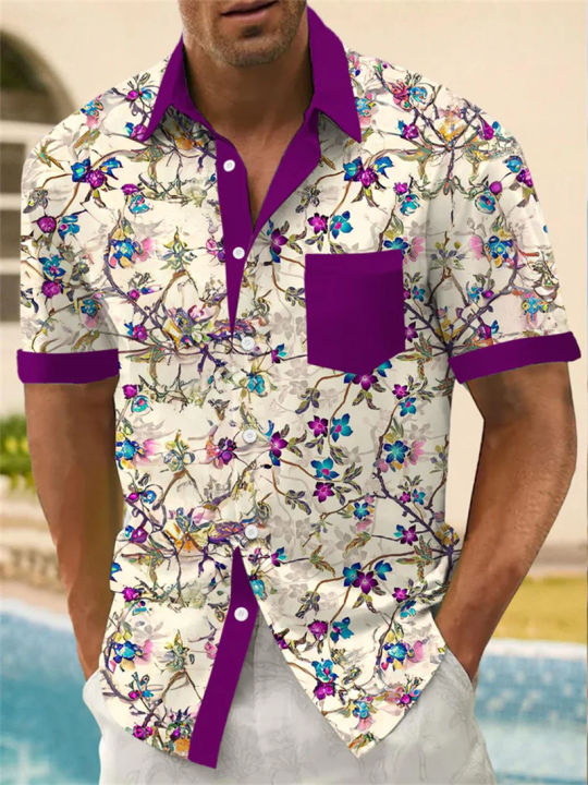 2026%20Summer%20Animal%20Crane%20Men's%20Short%20sleeved%20Shirt%20Hawaii%20Shirt%203D%20Plant%20Printed%20Plus%20Size%20Beach%20Flower%20-%20Image%209