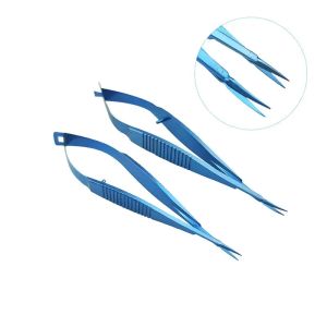 1pcs Titanium Alloy Vannas Capsulotomy Scissor Ophthalmic Instruments