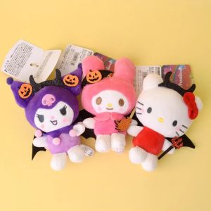 ZEEMIN Christmas Halloween kawaii Hello kitty new Halloween demon Sanrio Kuromi My melody plush doll pendant cute keychain bag pendant