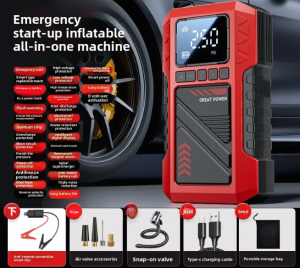 HELLOLEIBOO | Electric Tire Inflator Emergency Car Jump Starter