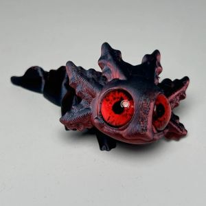 3D Printing Salamander Action Figures Multi-joint Movable Simulation Eyes for Home Accessories Kids Gift Living Room Decoration