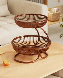 Multifunctional Storage Basket Living Room Snack Fruit Organizer