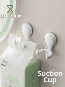 LANJIAOLUO | No-Drill Vacuum Strong Suction Hook