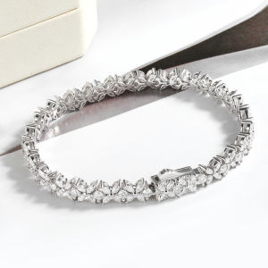 Serenity D Color Butterfly Shape Moissanite Tennis Bracelet For Women Man S925 Sterling Silver Sparkling Hand Chain Fine Jewelry