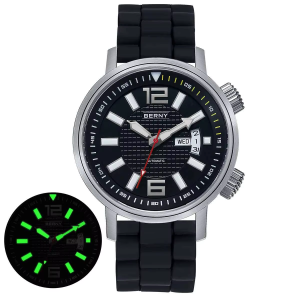 BERNY 20ATM Diver Mechanical Watch For Men Super Luminous Swim Watch Sport Miyota 8205 Sapphire Automatic Diving Men Wristwatch