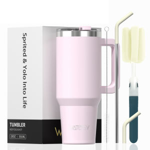 WATERSY 20oz/591ml Tumbler with Handle Leak-proof Insulated Cup Stainless Steel Vacuum Thermal for Coffee for Car Travel