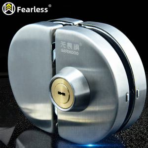 WUJUWEI | Theft Prevention No-Drilling Sliding Glass Door Lock Stainless Steel Circular