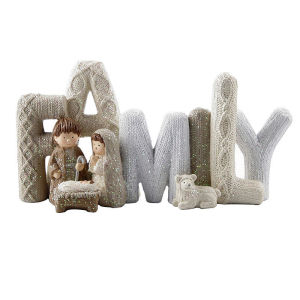 Love/Family Alphabet Letter Ornament Christmas Decoration Merry Christmas Holiday Gift Elegant Resin Craft Decoration Bauble Gif