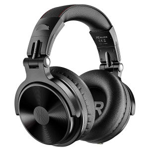 Oneodio Bluetooth 5.2 Wireless Headphones With Microphone 110H PlayTime Foldable Deep Bass Stereo Pro-C Earphones For PC Phone