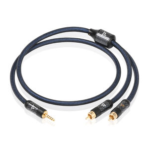 ATAUDIO HiFi 4.4 to 2RCA Cable Y Splitter Balanced 4.4mm to RCA Male Audio Cable Pure Silver for CD Player Interconnect Cable