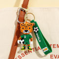 2026 New Mascot Football Team PVC Figure Bag Charm Football Match Souvenir Key Ring for Kids & Fans Christmas. 