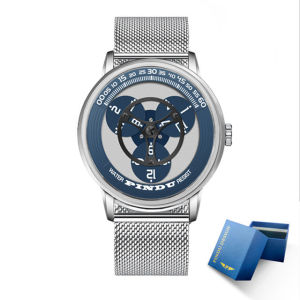 PINDU Watches Miyota 8215 Movement Mechanical Watch Mens Watch Luxury Rotating Dial Luminous Stainless Steel Case Clock Reloj
