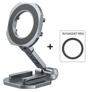 2026 Dual Magnetic Phone Holder with 1/4"-20 Cold Shoe Magnet Tripod Mount Gym Holder for Magsafe iPhone 16 15 14 13 12 Series