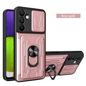 Shockproof Armor Funda For Samsung A57 5G A37 A07 Magnetic Holder Ring Case For Galaxy A 57 37 Card Slot Stand Holder Back Cover