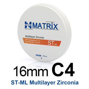ST-ML 16MM ZECHUAN MATRIX Multilayer Zirconia บล็อกทันตกรรม Lab 98 มม. ระบบ