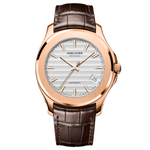 AGELOCER Original Baikal Watch Mens Big Calendar Business Formal Automatic Mechanical Watch Birthday Gift for Men