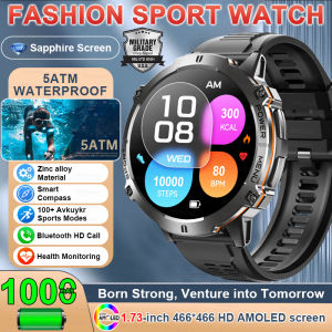 T-Rex 3 Military Grade 1000mAh Battery Smart Watch 10ATM Waterproof GPS Compass Altimeter Call AMOLED Men Swim Sports Smartwatch