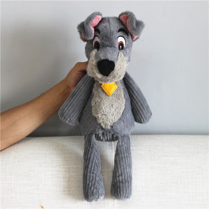 1piece Original Disney Movie Lady and the Tramp plsuh toy Standard Schnauzer Soft Doll childrens doll Gift storage plush bag