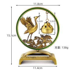 Chinese Pine Crane Hanging Incense Burner Living Room Tea Room Cloud-shaped Plate Incense Holder Home Decoration