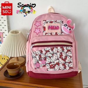 ZEEMIN Christmas Sanrio Hellokitty Schoolbag Cute Cartoon Children Backpack Student Junior High School Pink Girl Heart Large Capacity Travel Bag