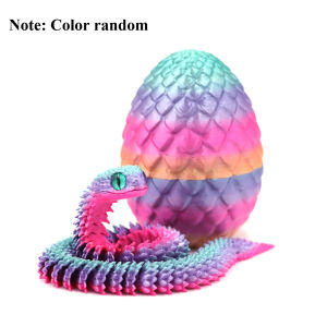 3d Printed Toys Home Decoration Desktop Decorations Anime Figures Articulating 3D Printing Snake Eggs Home Decor