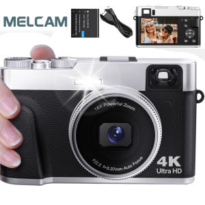 4K Digital Camera Auto Focus 48MP Vlogging Camera for YouTube and Anti-Shake Video Camera with Viewfinder Flash & Dial 16X Zoom
