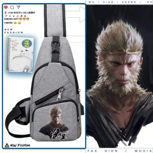 ZEEMIN Halloween Christmas Black Myth Wukong Game Bag: A High-capacity Portable Shoulder Slung Chest Bag