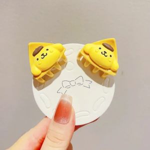 2Pcs Sanrio Hello Kitty Cartoon Hairpins Anime Figures Q Figurals My Melody Pochacco Kuromi Cinnamoroll Cute Girl Birthday Gifts