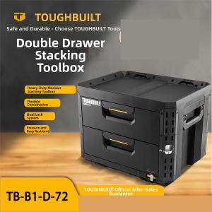 TOUGHBUILT | Stackable Double Drawer Slidable Toolbox