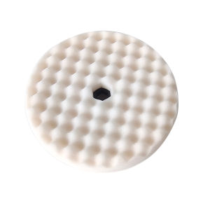 3M 05706 White Double-Sided 8-Inch Wave Polishing Sponge Plate Rough Polishing Cotton Sponge Ball Polishing Tool