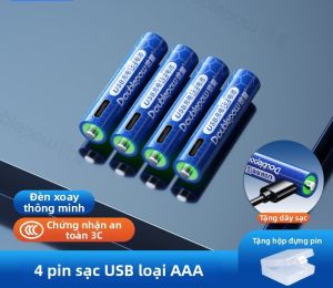 Doublepow | Pin Sạc Lại Lithium AA/AAA Dung Lượng Cao Nạp Nhanh 1.5v