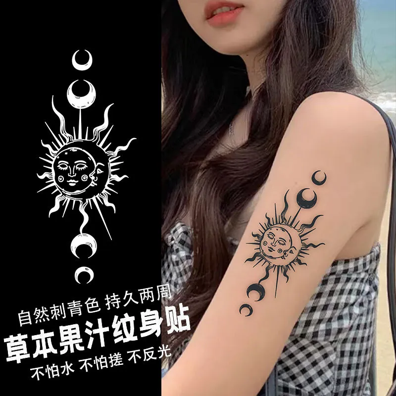 Fake Tattoos for Women Color Line Tattoo Sticker Temporary Arm Waterproof  Hotwife Tatoo Festival Accessories Tatto Art Stickers - AliExpress