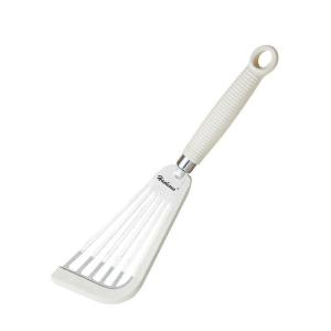 Stainless Steel Fish Frying SpatulaSilicone Handle Steak Frying SpatulaHigh Temperature ResistantNon-Stick Spatula Cooking