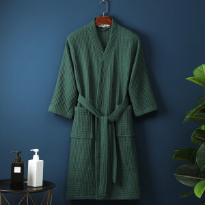 Men and Women 100% Cotton Terry Bathrobe Suck Water Towel Sleepwear Spa Hotel Long Bath Robe Kimono Plus Size Dressing Gown Lovers