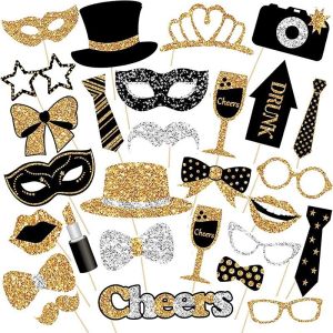 30th 40th 50th 60th Birthday Decorations Kit Black Gold Birthday Plates Napkin Cup Balloons Party Tableware Set for Celebration