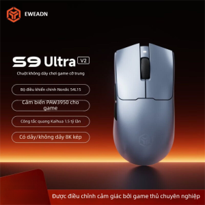 EWEADN | Chuột Chơi Game Không Dây Tri-Mode Nhẹ Nhàng
