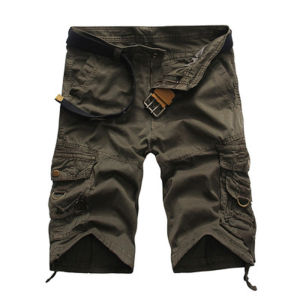 Mens Military Cargo Shorts Army Camouflage Shorts Men Cotton Loose Work Casual Short Pants without Belt CP05
