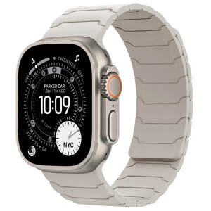 Magnetic Silicone Band for Apple Watch Ultra 3 2 Series 11 10 9 8 SE Secure & Breathable Strap for iWatch 49mm 45mm 44mm 41mm 40mm Easy Adjustable