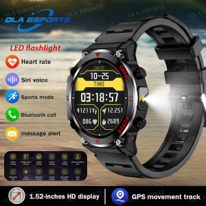 2025 NEW XIAOMI Outdoor Military Sports Waterproof Smart Watch Health Monitoring GPS Tracker Bluetooth Call LED Flashlight Smartwatch