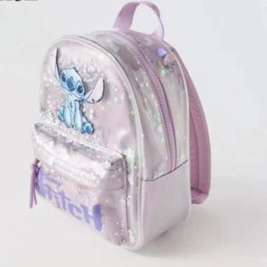 ZEEMIN Halloween Christmas Disney Stitch Students Schoolbag Cute Anime Cartoon Large Capacity Fashion Backpack Shoulder Bag Learning Supplies Holiday Gifts