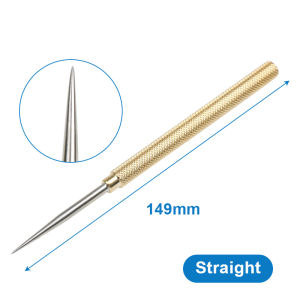 Stainless Steel Large V Buried Threading Needle Curved Straight Skin Breaker Perforator Thread Carving Tool